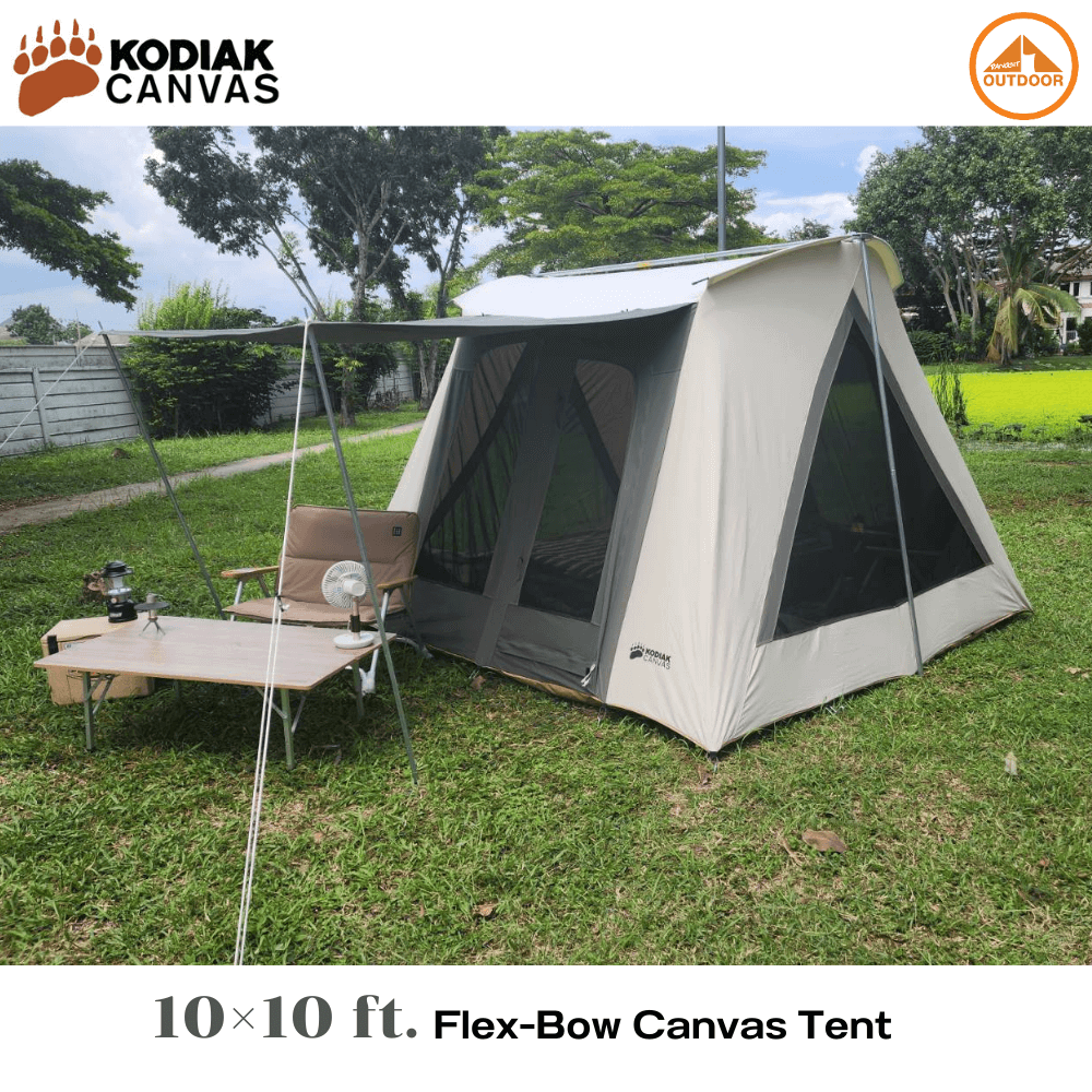 เต้นท์แคมป์ปิ้ง Kodiak Canvas 10&times;10 ft. Flex-Bow VX Tent 